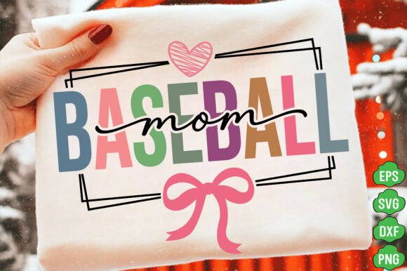 Baseball Mom SVG: A Retro Design for Real Embroidery Projects