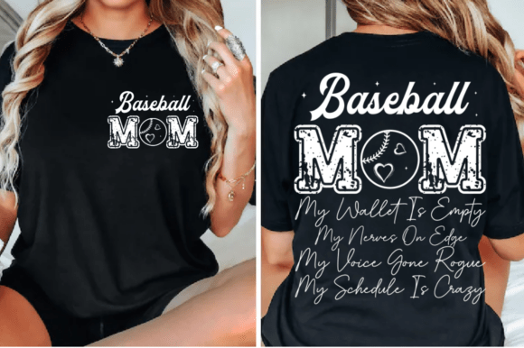 Baseball Mom SVG Design Review: A Versatile T-Shirt Graphic