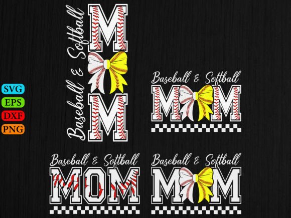 Baseball Softball Mom SVG: A Versatile Graphic Design Asset for T-Shirt Designs