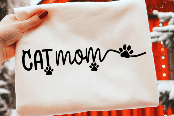 Cat Mom & Cat Lover SVG: A Versatile Graphic for T-Shirt Designs and Merch