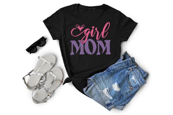 Girl Mom SVG: A Feminine Graphic Design Asset for Local Business Branding