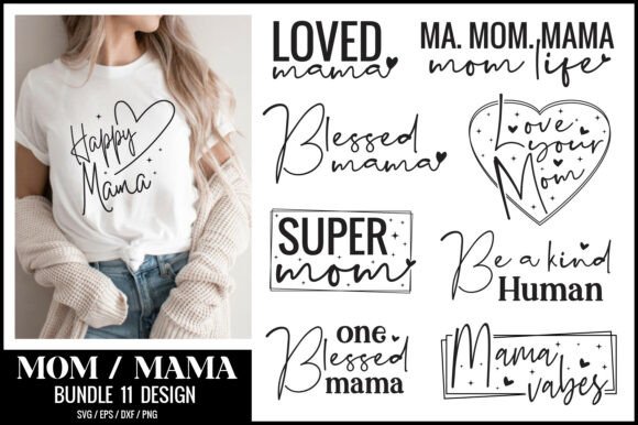 Mom SVG Bundle: A Versatile Graphic Design Asset for Heartfelt Branding