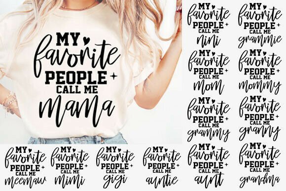 My Favorite People Call Me Mom SVG Bundle Review