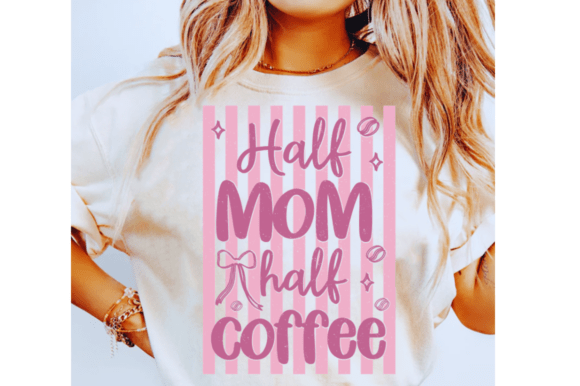 Retro Coffee Mom SVG & PNG: A Vibrant Graphic Design Asset for T-Shirt Designs and Branding