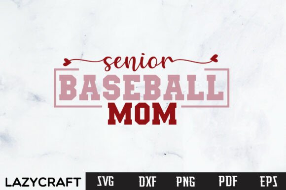 SENIOR BASEBALL MOM Graphic Design for T-Shirt Creations