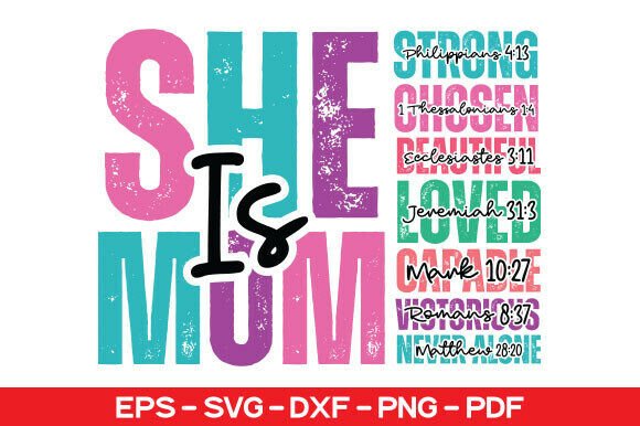 She Is Mom SVG: A Unique Graphic Design Asset for Local Business Branding