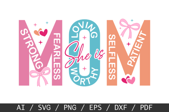 She is Mom SVG: A Versatile Graphic for T-Shirt Designs and Merch