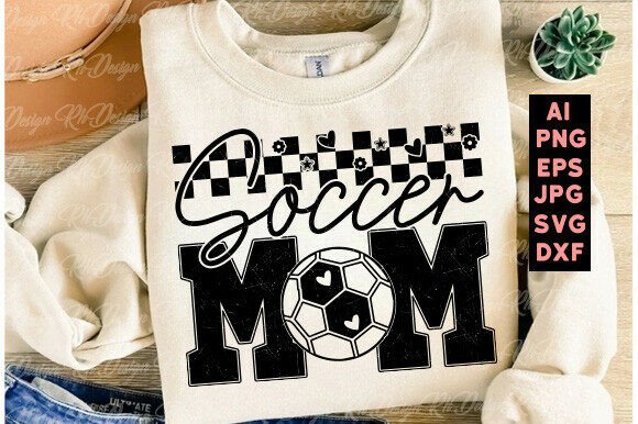 Soccer Mom SVG & Game Day Dad PNG: A Graphic Design Asset for T-Shirt Designs