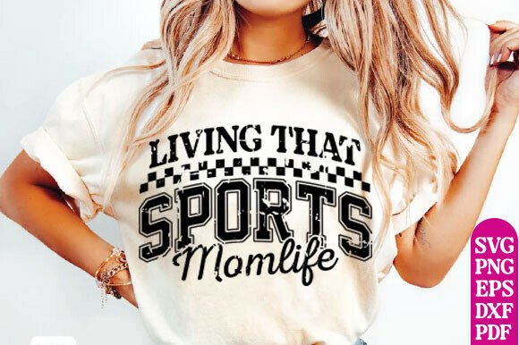 Sports Mom SVG & PNG: A Versatile Graphic Design Asset for T-Shirt Designs and Content Publishing